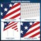 Independence Day Yard Signs, 4th of July, Memorial Day Outdoor Decorations Set of Stars and USA Letter, Patriotic Party Lawn Patio Sign with Stakes, Independence Day Party Decorations